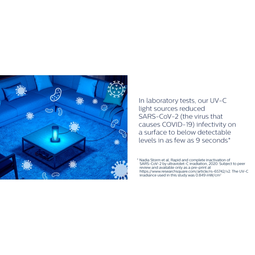 Philips - Dezinfekcijska germicidna lampa sa senzorom UV-C/24W/230V