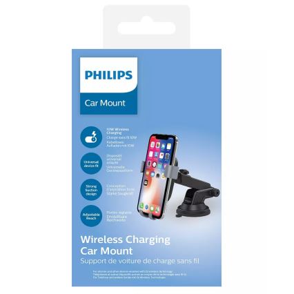 Philips DLK3532Q/00 - Automobilski držač za telefon s bežičnim punjenjem 10W