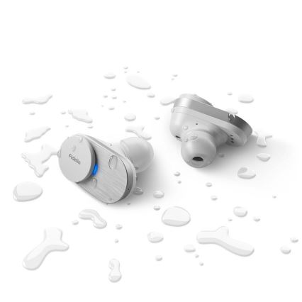 Philips Fidelio T1WT/00 - Bežične slušalice IPX4 2x 60 mAh + 650 mAh srebrna