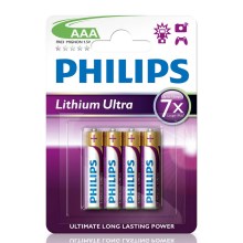 Philips FR03LB4A/10 - 4 kmd Litijska baterija AAA LITHIUM ULTRA 1,5V