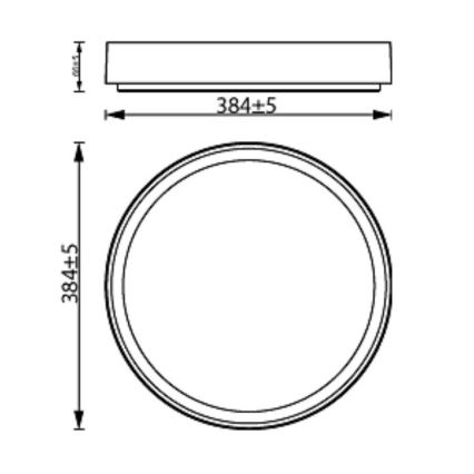 Philips - LED stropna svjetiljka s prigušivanjem HANNO SCENE SWITCH LED/24W/230V 4000K crna