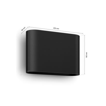 Philips - LED RGBW vanjsko zidno svjetlo s prigušivanjem Hue DYMERA 2xLED/10,2W/230V 2000-6500K IP44