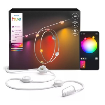 Philips Hue FESTAVIA LED RGBW produžni prigušivi vanjski svjetlosni niz 16xLED 9m 1000-20000K IP65