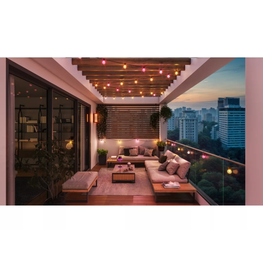 Philips - LED RGBW produžni vanjski svjetlosni niz Hue FESTAVIA s prigušivanjem 10xLED 7m IP65