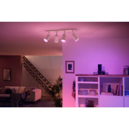 Philips - LED RGBW prigušivo ugradbeno svjetlo Hue FUGATO 4xGU10/4,2W/230V 2000-6500K bijela