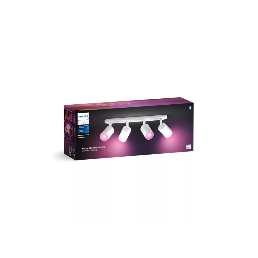 Philips - LED RGBW prigušivo ugradbeno svjetlo Hue FUGATO 4xGU10/4,2W/230V 2000-6500K bijela