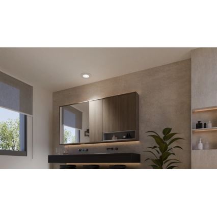 Philips - SET 2x LED RGBW s mogućnošću prigušivanja kupaonsko ugradno stropno svjetlo Hue SLIM LED/8,3W/230V 2000-6500K bijela IP44