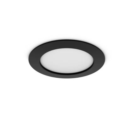 Philips - Set od 2 kom LED RGBW s mogućnošću prigušivanja, kupaonsko stropno ugradno svjetlo Hue SLIM LED/12W/230V 2000-6500K crno IP44
