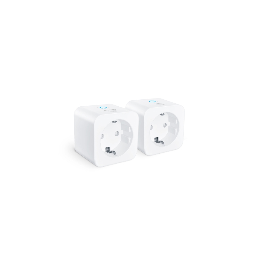 Philips - KOMPLET 2x pametnih SCHUKO utičnica 2300 W Wi‑Fi