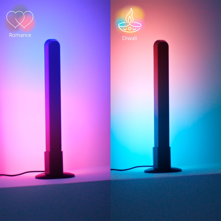 Philips - KOMPLET 2x LED RGBIC prigušiva svjetiljka SMART GRADIENT LED/8W/230V 2700-6500K Wi-Fi