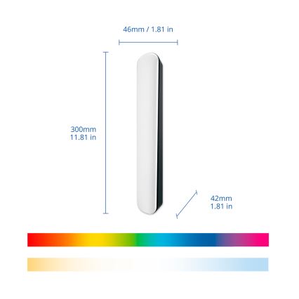 Philips - KOMPLET 2x LED RGBIC prigušiva svjetiljka SMART GRADIENT LED/8W/230V 2700-6500K Wi-Fi