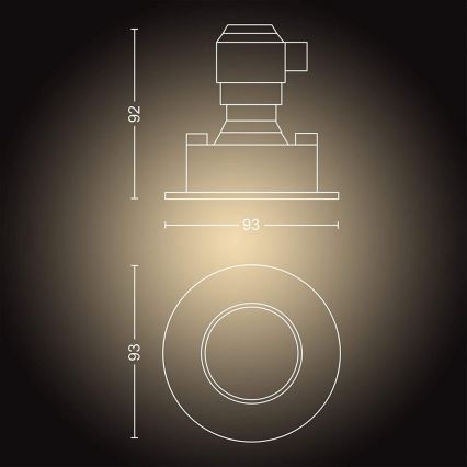 Philips - Komplet 3x LED prigušivo kupaonsko svjetlo Hue ADORE 1xGU10/5W/230V IP44 + daljinski upravljač