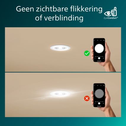 Philips - SET 3x LED prigušiva ugradna svjetiljka CILANTRO LED/5W/230V 2700K bijela
