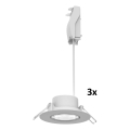 Philips - Komplet 3x prigušiva ugradna stropna LED svjetiljka CILANTRO LED/5W/230V 4000K bijela