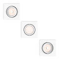 Philips - KOMPLET 3x ugradnih svjetiljki 1xGU10/5,5W/230V