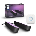 Philips - Komplet od 2 LED RGB stolne lampe s mogućnošću prigušivanja Hue PLAY WACA LED/6W/230V 2000-6500K + Hue bridge
