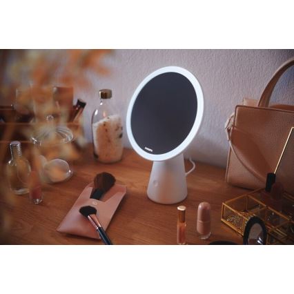 Philips - Kozmetičko ogledalo s prigušivim LED pozadinskim osvjetljenjem MIRROR LED/4,5W/5V