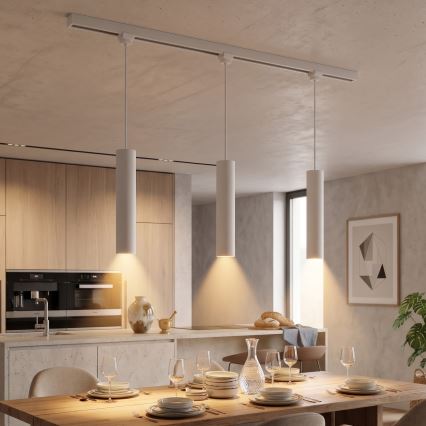 Philips - LED luster s mogućnošću prigušivanja na sajli u tračnom sustavu EASYLINK 3xGU10/6,2W/230V 2200-2700K 1m bijela