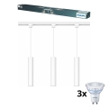 Philips - LED luster s prigušivanjem na užetu za šinski sustav EASYLINK 3xGU10/7W/230V 1m bijela
