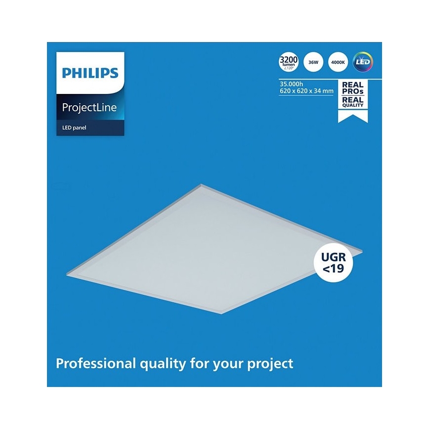 Philips - LED panel za ugradnju u spušteni strop PROJECTLINE LED/36W/230V 62x62 cm