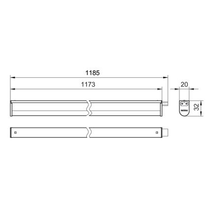 Philips - LED Podelementna svjetiljka PROJECTLINE LED/13W/230V 3000/4000/6500K