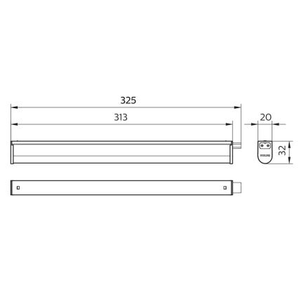 Philips - LED Podelementna svjetiljka PROJECTLINE LED/3,4W/230V 3000/4000/6500K