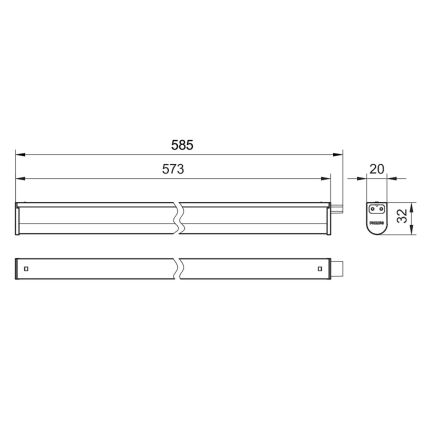 Philips - LED Podelementna svjetiljka PROJECTLINE LED/6,5W/230V 3000/4000/6500K