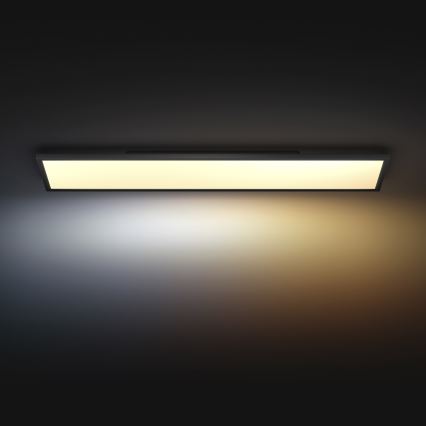 Philips - LED Prigušiva stropna svjetiljka Hue AURELLE LED/39W/230V 2200-6500K 120x30 cm crna