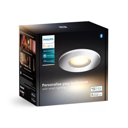 Philips - LED Prigušiva ugradbena svjetiljka za kupaonicu Hue ADORE BATHROOM 1xGU10/4,2W/230V 2200-6500K IP44