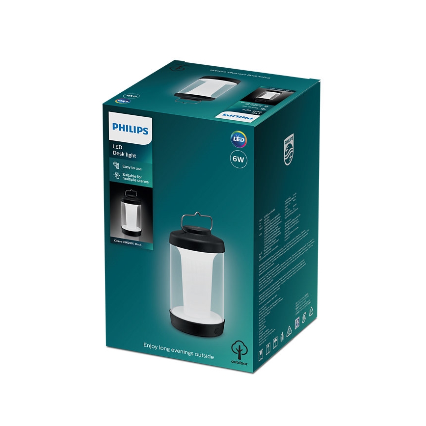Philips - LED Prigušiva prijenosna lampa CICERO LED/6W/5V 4000 mAh IP54