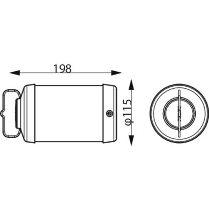 Philips - LED Prigušiva prijenosna lampa CICERO LED/6W/5V 4000 mAh IP54