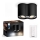 Philips - LED Prigušiva reflektorska svjetiljka Hue PILLAR 2xGU10/4,2W/230V 2200-6500K + daljinski upravljač crna