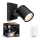 Philips - LED Prigušiva reflektorska svjetiljka Hue RUNNER 1xGU10/4,2W/230V 2200-6500K + daljinski upravljač crna
