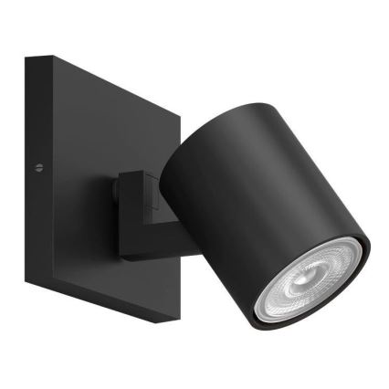Philips - LED Prigušiva reflektorska svjetiljka Hue RUNNER 1xGU10/4,2W/230V 2200-6500K crna