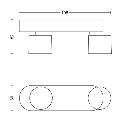 Philips - LED Prigušiva reflektorska svjetiljka 2xLED/4,5W/230V