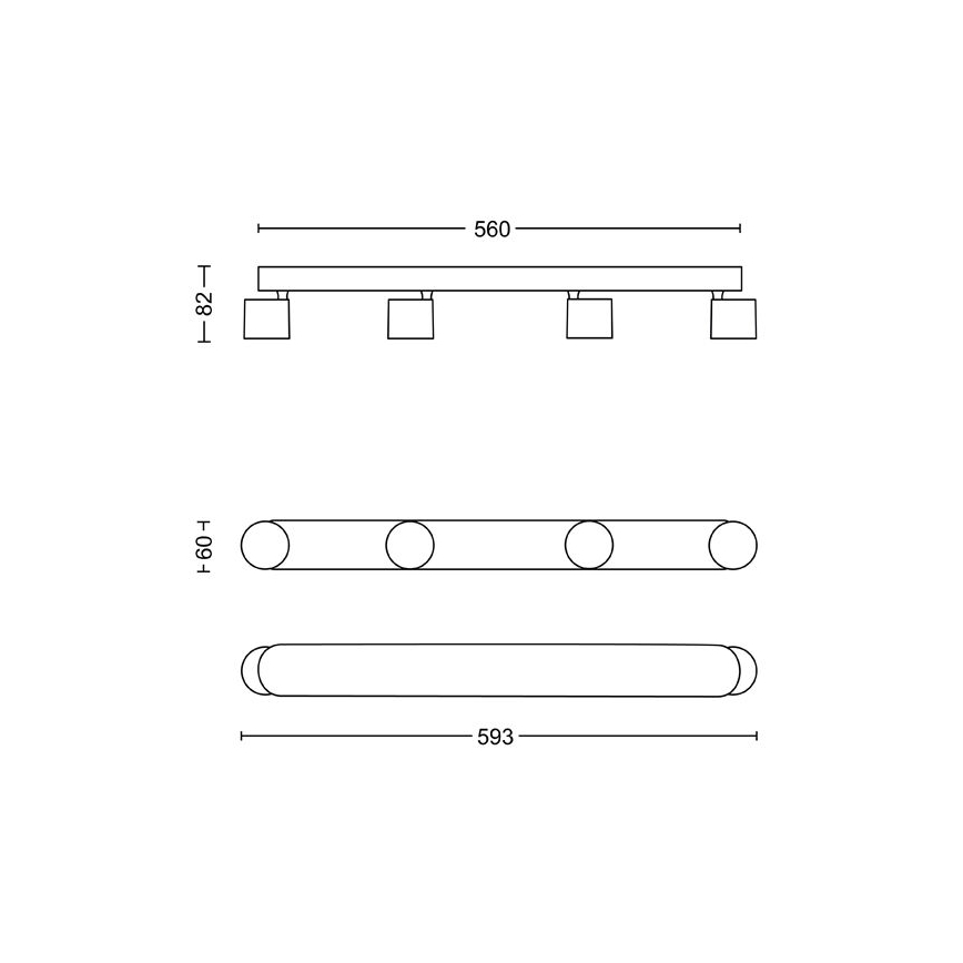 Philips - LED Prigušiva reflektorska svjetiljka 4xLED/4,5W/230V