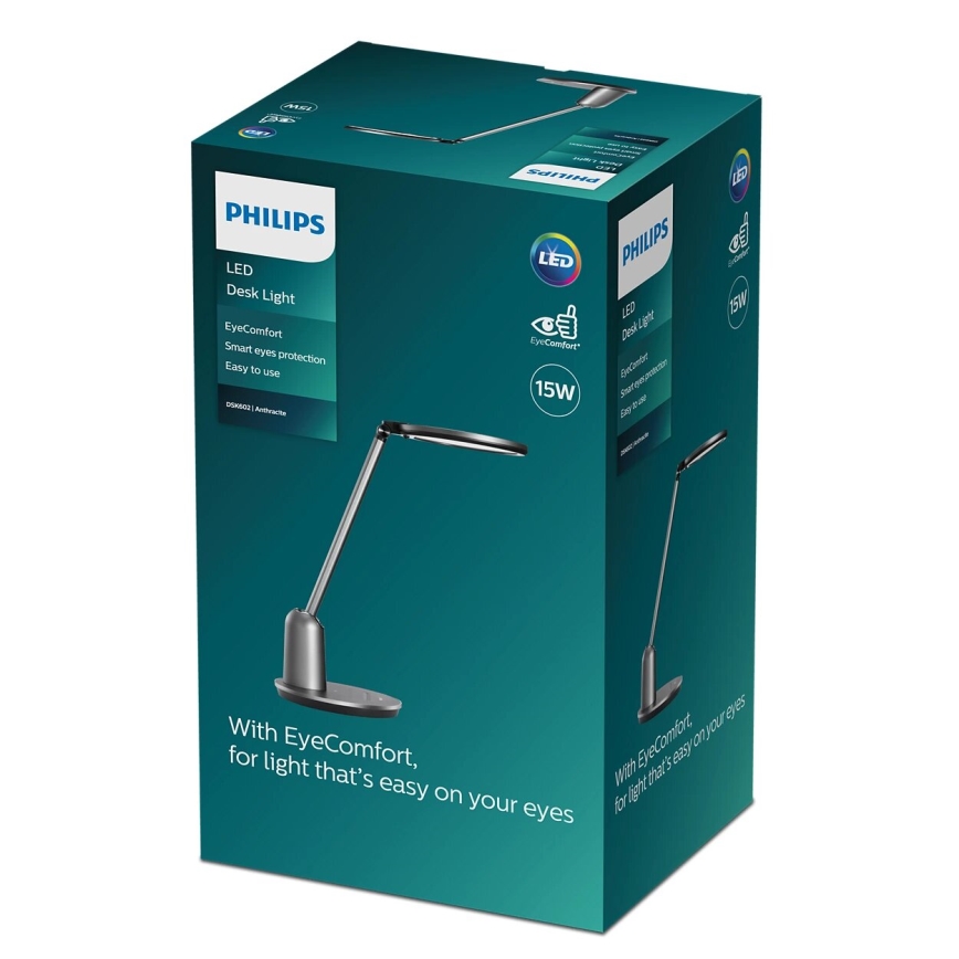 Philips - LED Prigušiva stolna lampa na dodir EINSTEIN SCENE SWITCH LED/15W/230V 2800/4000/5100K CRI94