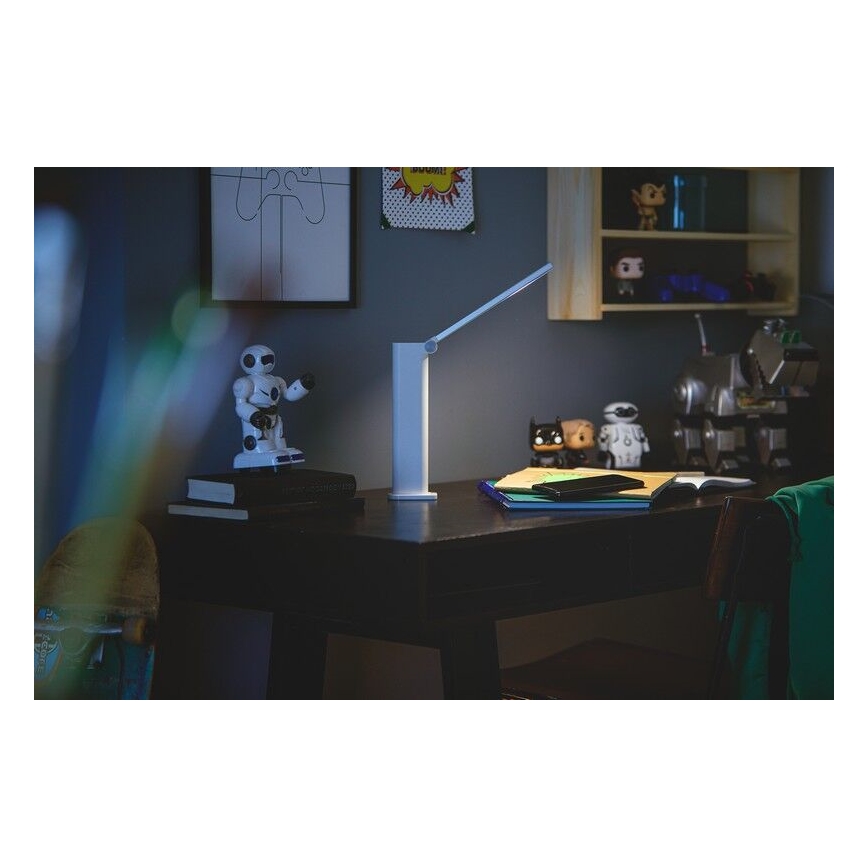 Philips - LED Prigušiva stolna lampa na dodir AMBER LED/5W/5V bijela