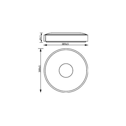 Philips - LED Prigušiva stropna svjetiljka COINER SCENE SWITCH LED/24W/230V 2700K bijela