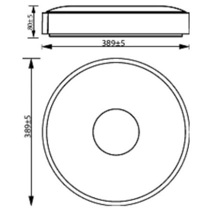 Philips - LED Prigušiva stropna svjetiljka COINER SCENE SWITCH LED/24W/230V 4000K bijela