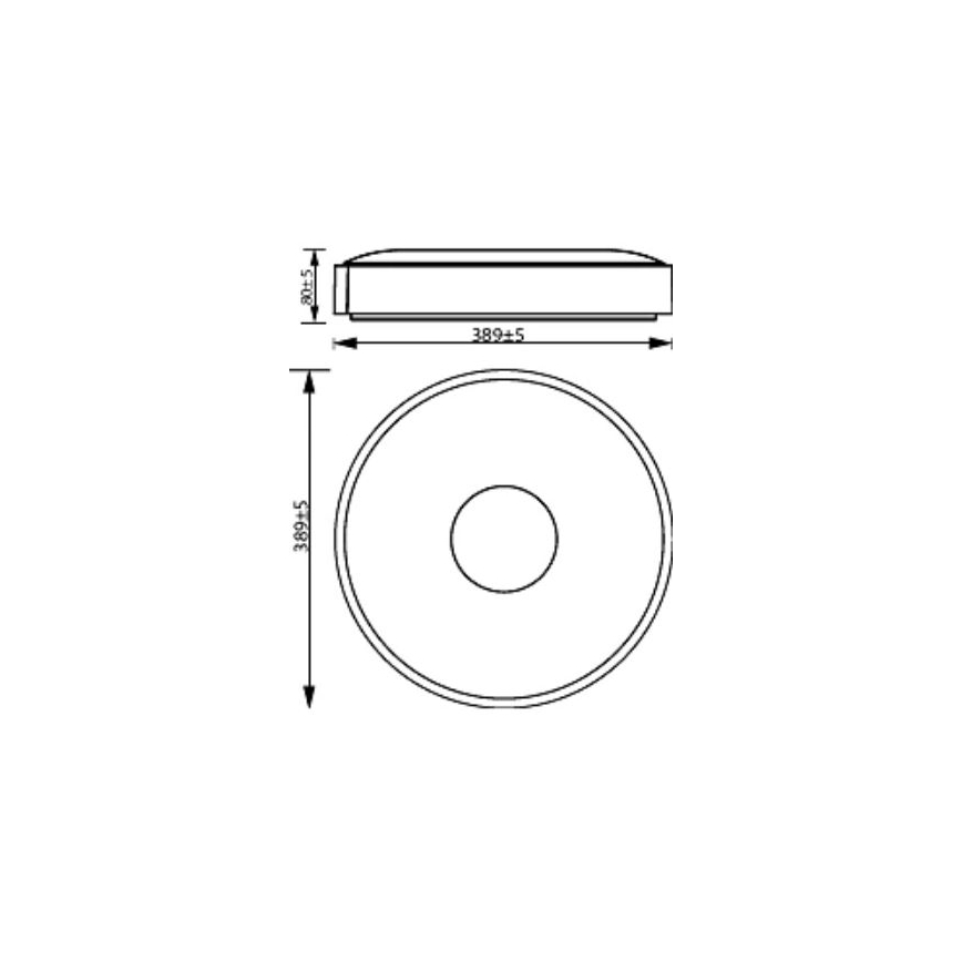 Philips - LED Prigušiva stropna svjetiljka COINER SCENE SWITCH LED/24W/230V 4000K bijela