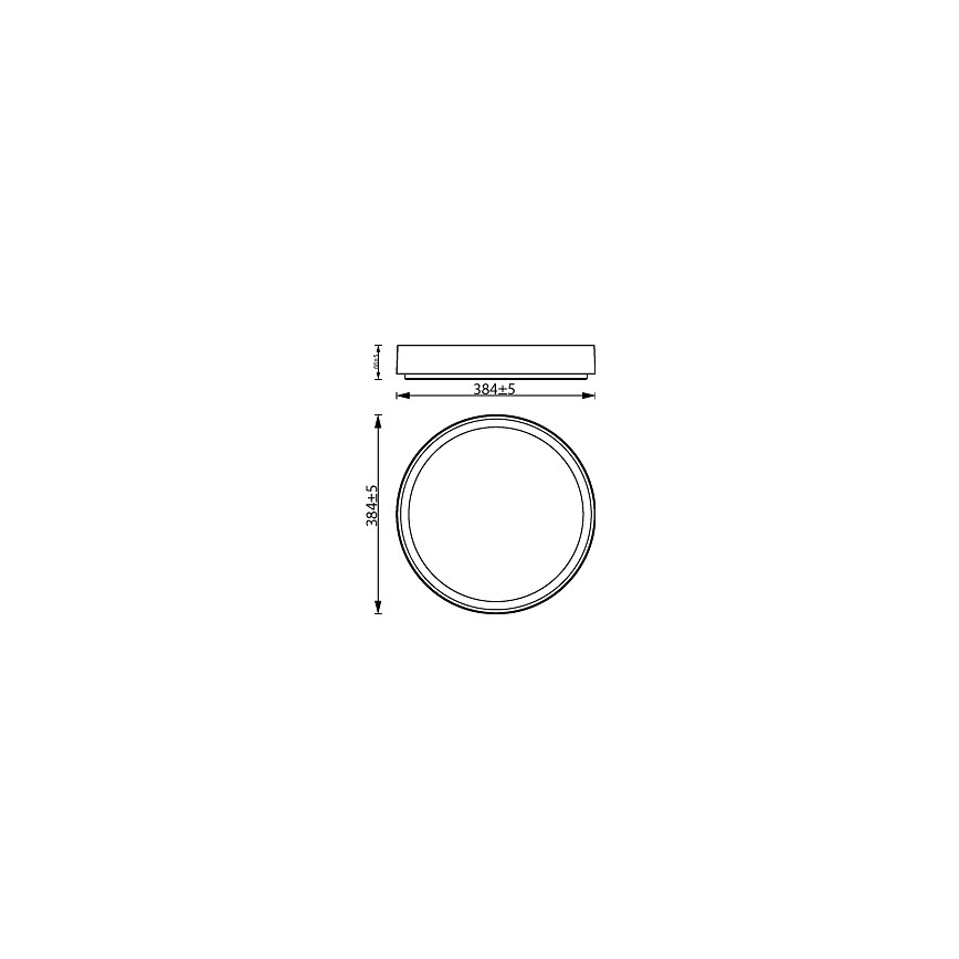 Philips - LED Prigušiva stropna svjetiljka HANNO LED/24W/230V 2700K bijela