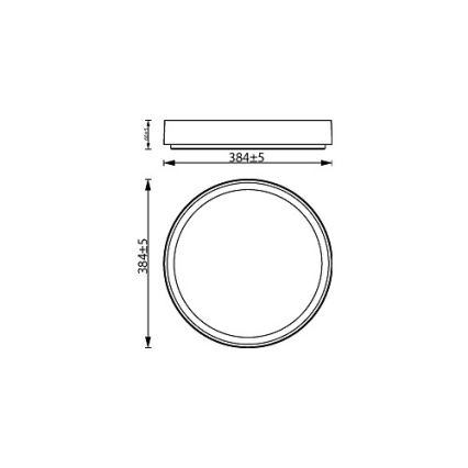 Philips - LED Prigušiva stropna svjetiljka HANNO LED/24W/230V 2700K crna