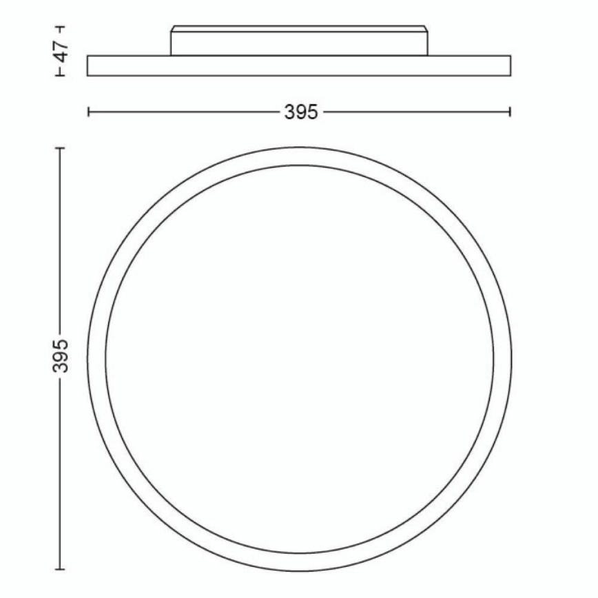 Philips - LED Prigušiva stropna svjetiljka Hue LED/19W/230V 2200-6500K + daljinski upravljač