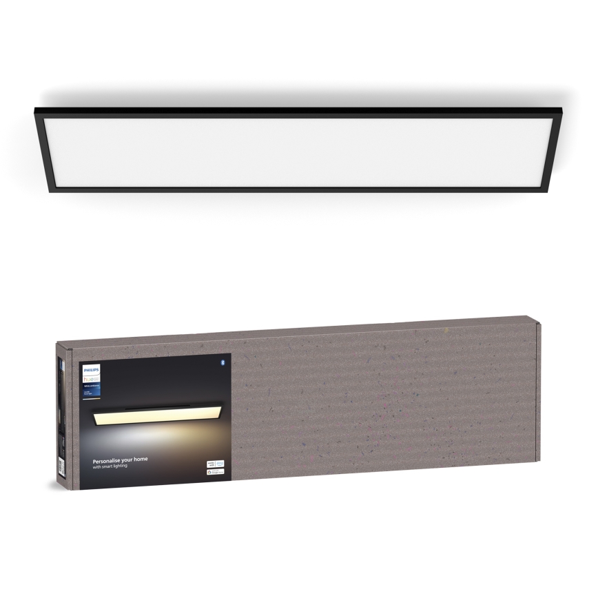 Philips - LED Prigušiva stropna svjetiljka Hue AURELLE LED/39W/230V 2200-6500K 120x30 cm crna