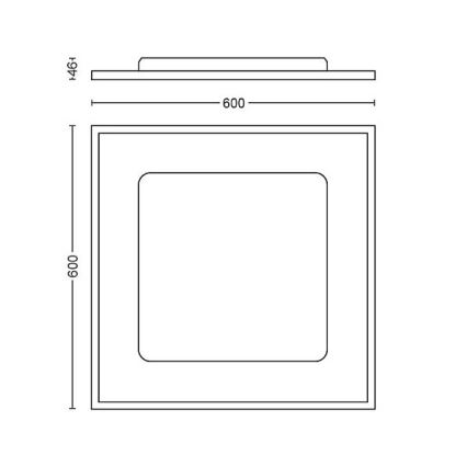 Philips - LED Prigušiva stropna svjetiljka Hue LED/39W/230V 2200-6500K + daljinski upravljač