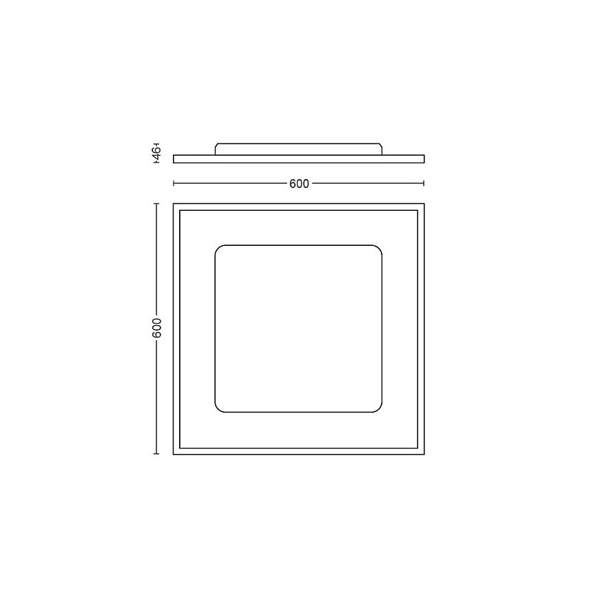 Philips - LED Prigušiva stropna svjetiljka Hue LED/39W/230V 2200-6500K + daljinski upravljač