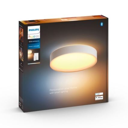 Philips - LED Prigušiva stropna svjetiljka Hue LED/33,5W/230V 2200-6500K pr. 425 mm bijela + daljinski upravljač