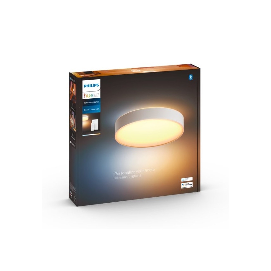 Philips - LED Prigušiva stropna svjetiljka Hue LED/33,5W/230V 2200-6500K pr. 425 mm bijela + daljinski upravljač