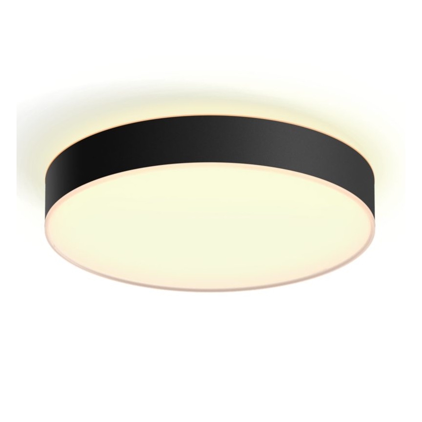 Philips - LED Prigušiva stropna svjetiljka Hue LED/33,5W/230V 2200-6500K pr. 425 mm crna + daljinski upravljač